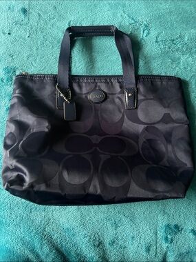 Coach Getaway Signature Nylon Small Packable Tote with Hangtag